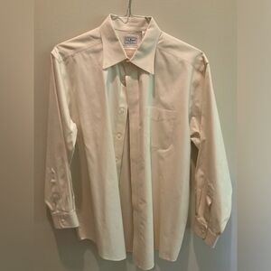 LLBean men’s dress shirt, light yellow